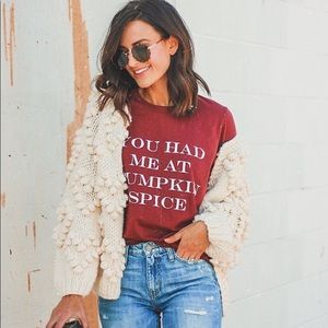 You had me at pumpkin spice tee
